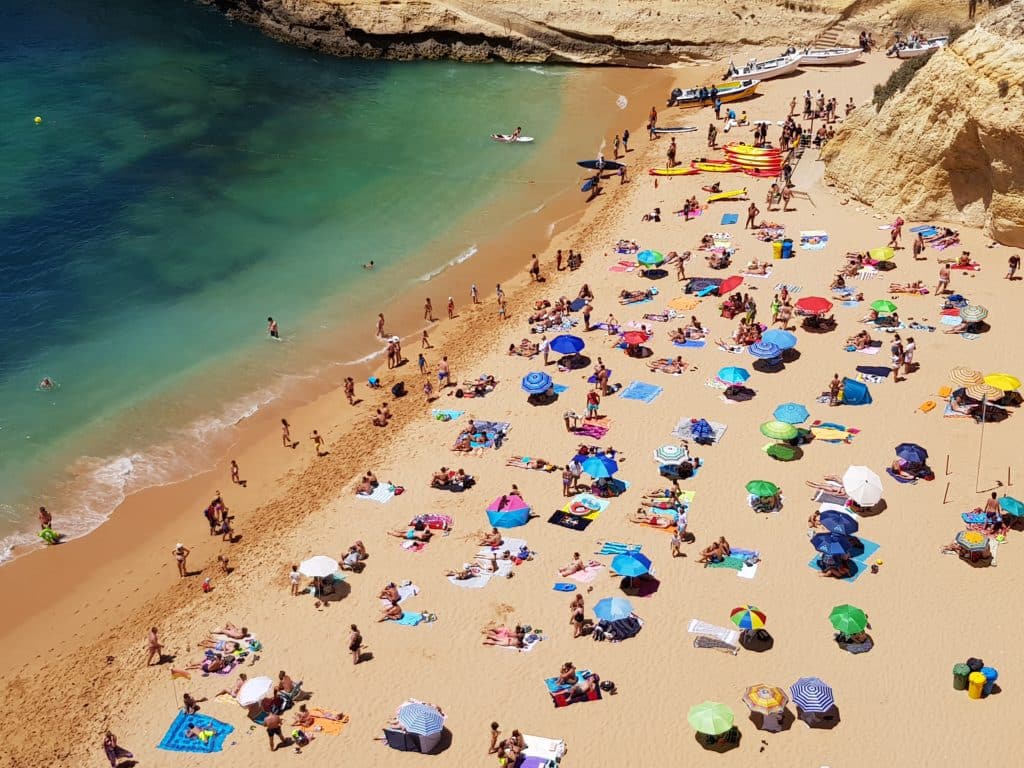 Portugal, Algarve, Klippen, Strand, Praia Benagil, Benagil Cave