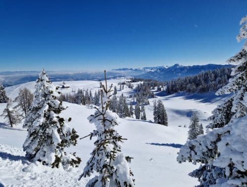 Winterwandern in Kärnten, Villach, Naturpark Dobratsch, Villacher Hochalpenstraße, Weissensee